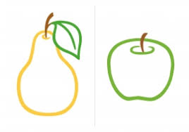 Шаблоны яблок и груш для аппликации картинка